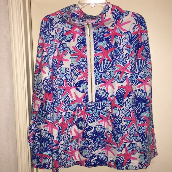 Lilly Pulitzer Sweaters - Lilly Pulitzer She She Shells Skipper Popover Sz L